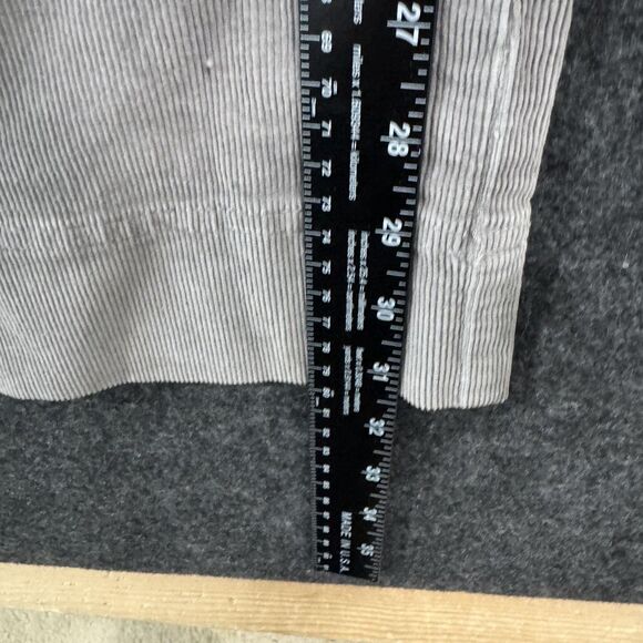 Eddie Bauer Pants Womens 10 Gray Corduroy Wide Leg Casual Stretch Trousers - Picture 6 of 10